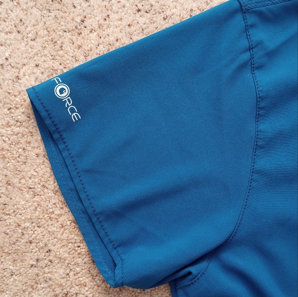 Carhartt Force Blue Scrub Top Size 2XL Doctor Nurse Dentist Vet Work - Picture 2 of 10